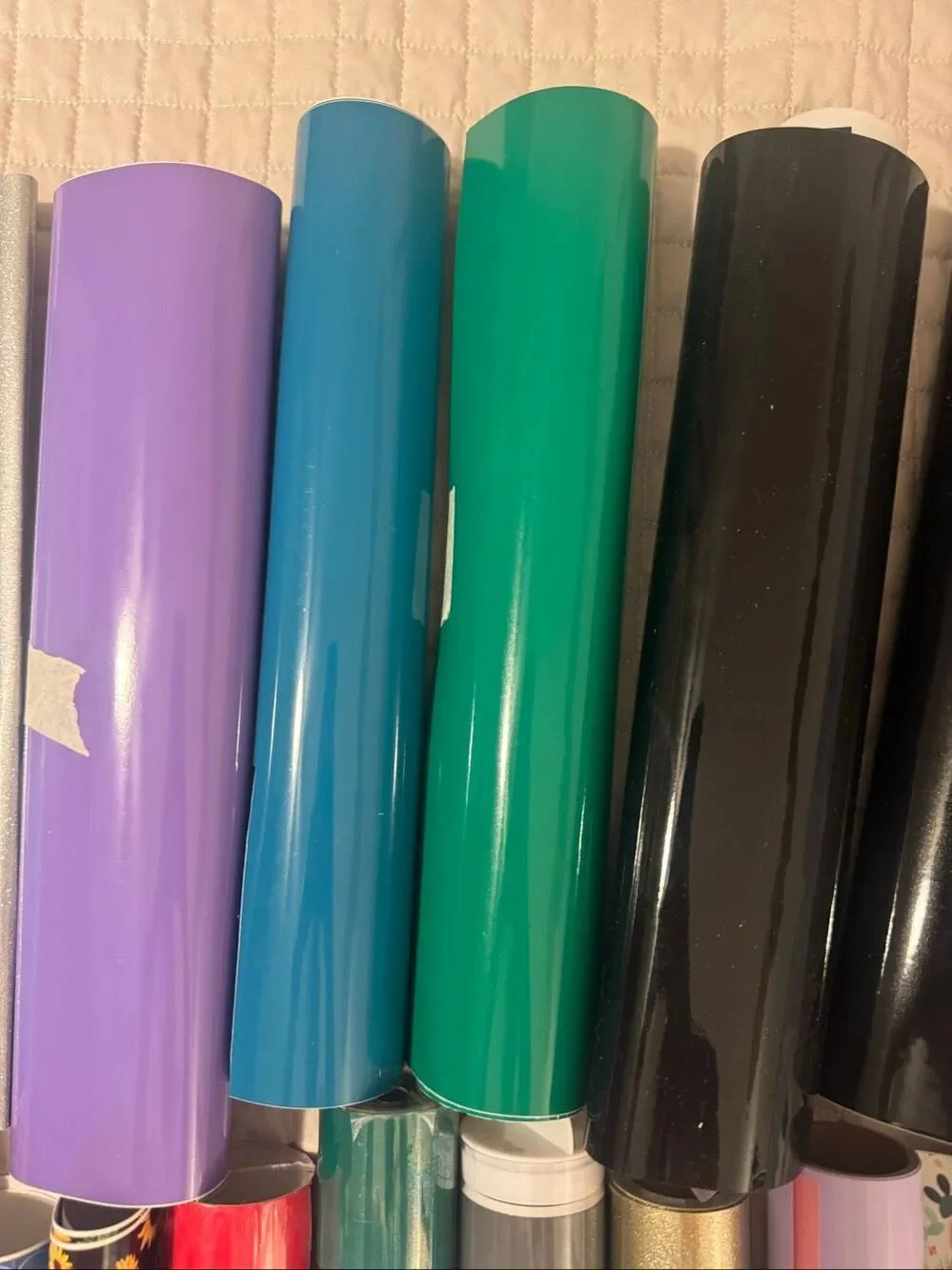 Large Craft Vinyl Bundle Cricut Iron-On Permanent Removable Assorted Colors